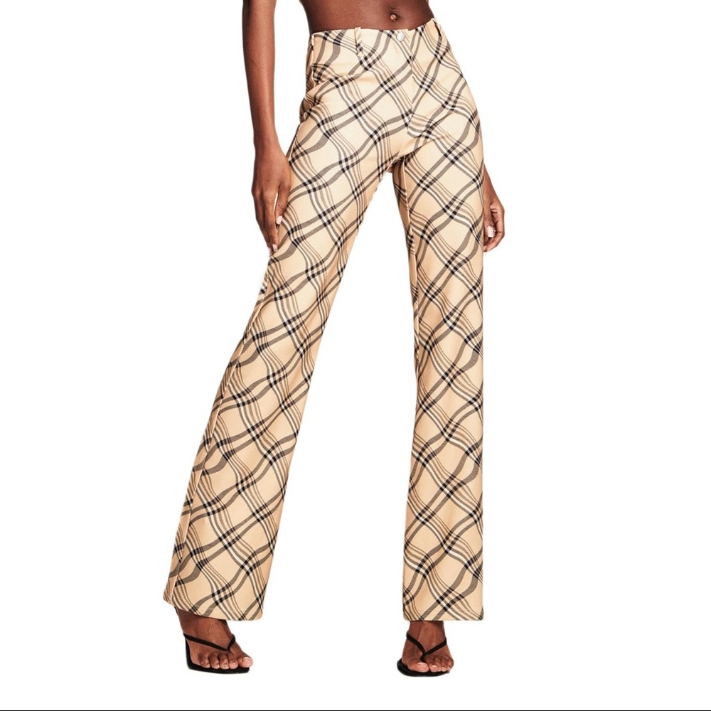 NWT I.AM.GIA Carmel Nova Check Pants S